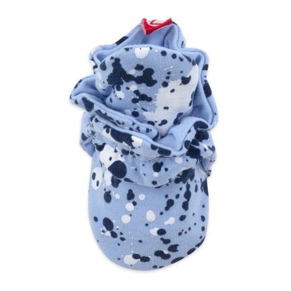 Zutano Light Blue Baby Booties - Picture 2 of 4